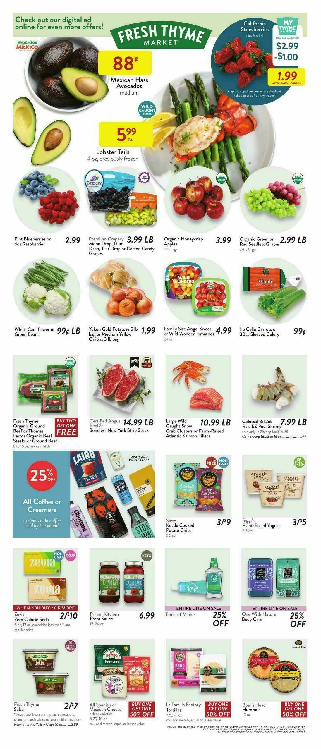 Fresh Thyme Farmers Market Weekly Ad from September 17