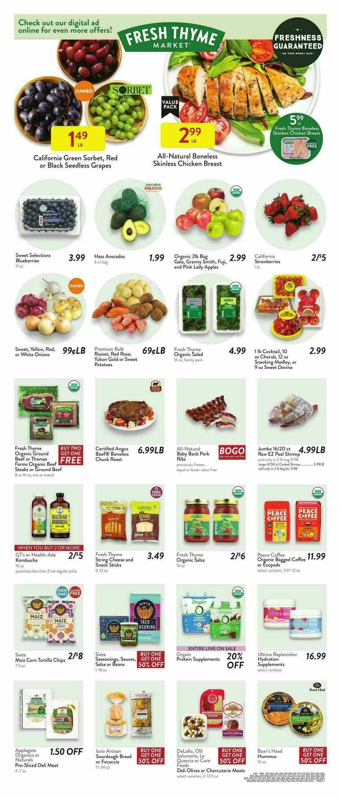 Fresh Thyme Farmers Market Weekly Ad from September 24