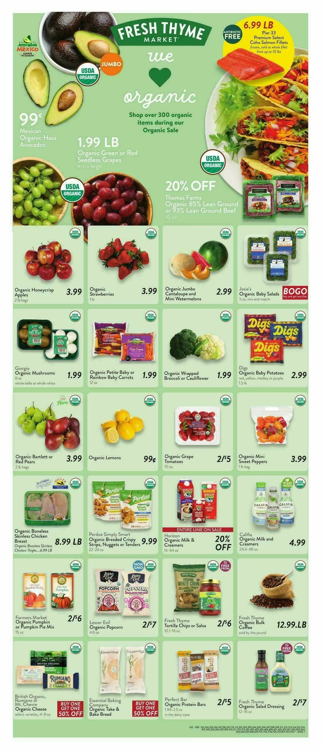 Fresh Thyme Farmers Market Weekly Ad from October 1