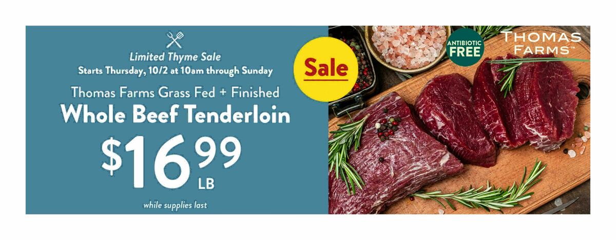 Fresh Thyme Farmers Market Weekly Ad from October 1