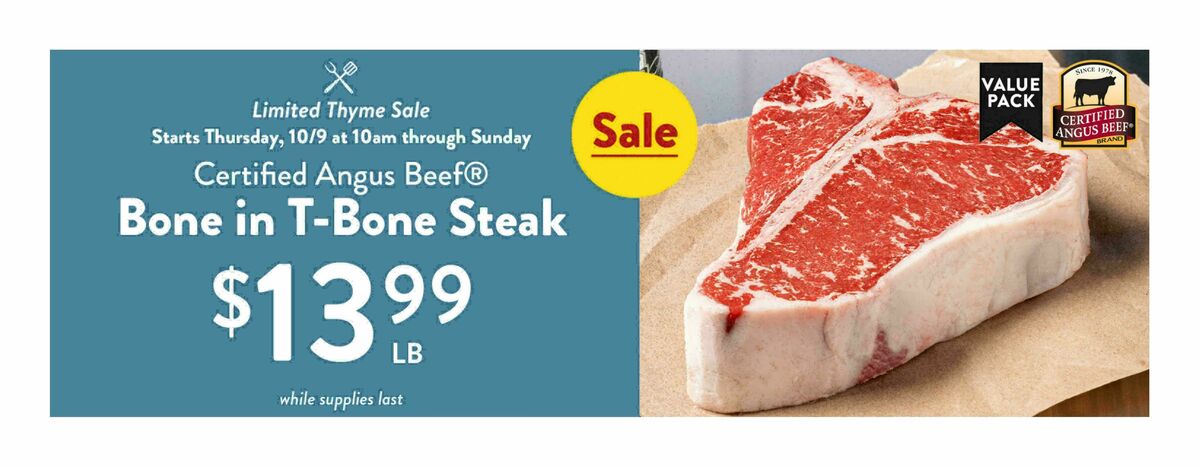 Fresh Thyme Farmers Market Weekly Ad from October 8