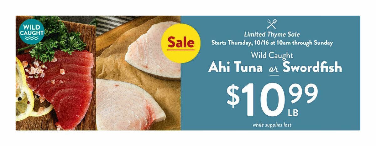 Fresh Thyme Farmers Market Weekly Ad from October 15