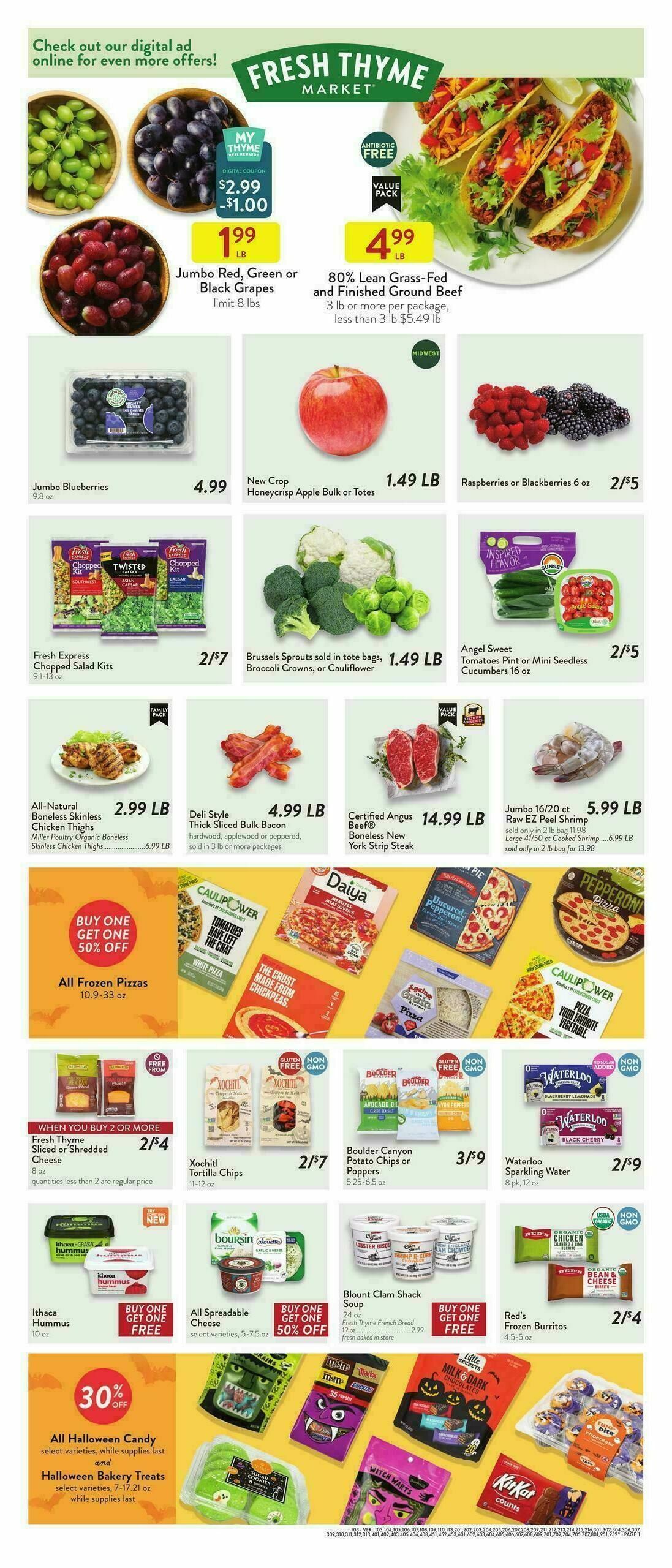 Fresh Thyme Farmers Market Weekly Ad from October 22