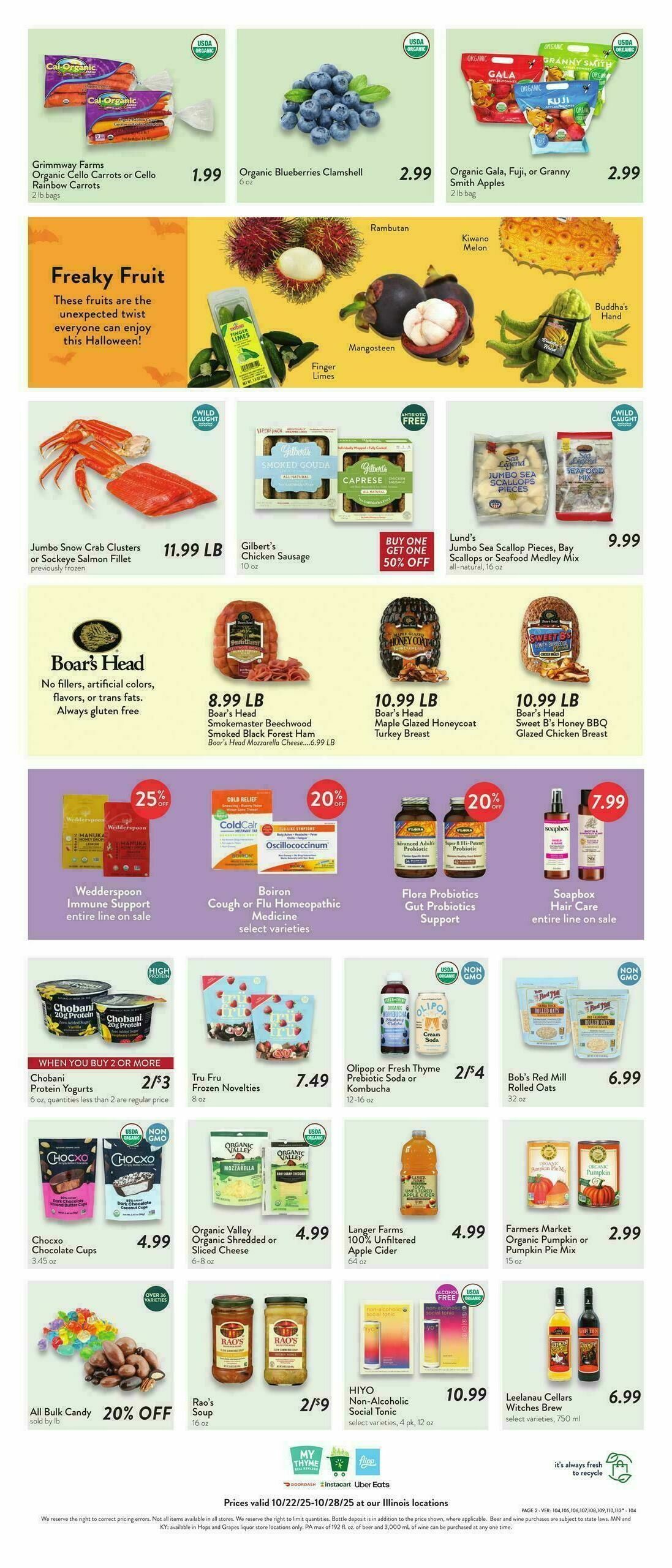 Fresh Thyme Farmers Market Weekly Ad from October 22