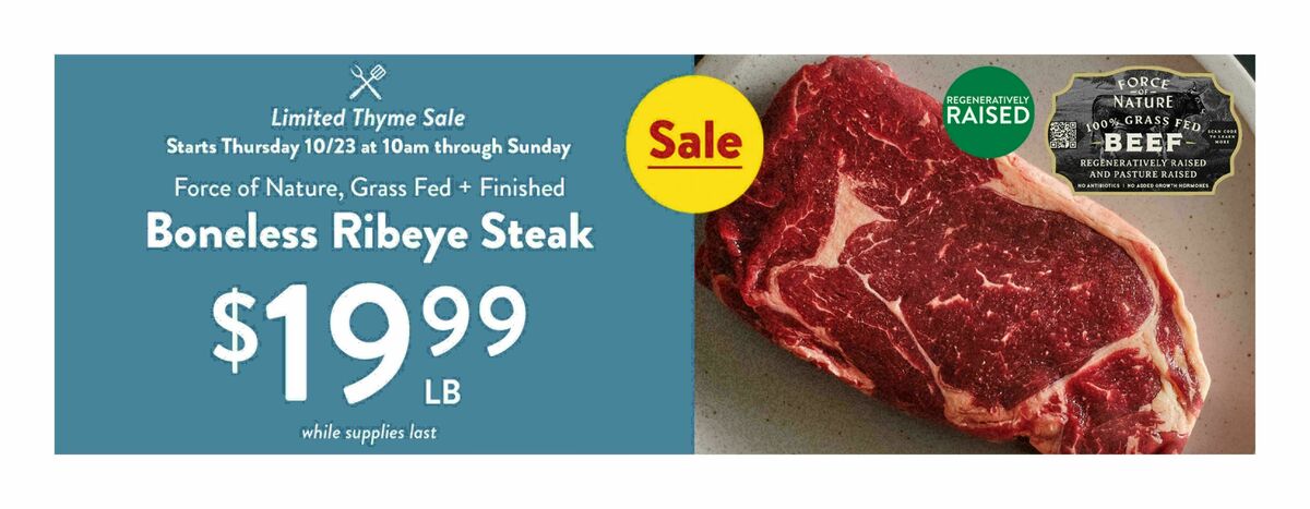 Fresh Thyme Farmers Market Weekly Ad from October 22