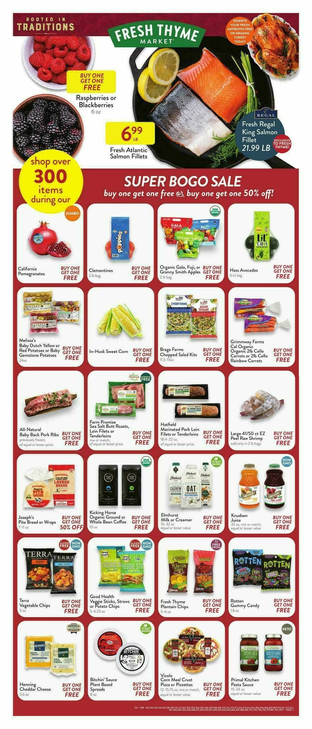 Fresh Thyme Farmers Market Weekly Ad from October 29