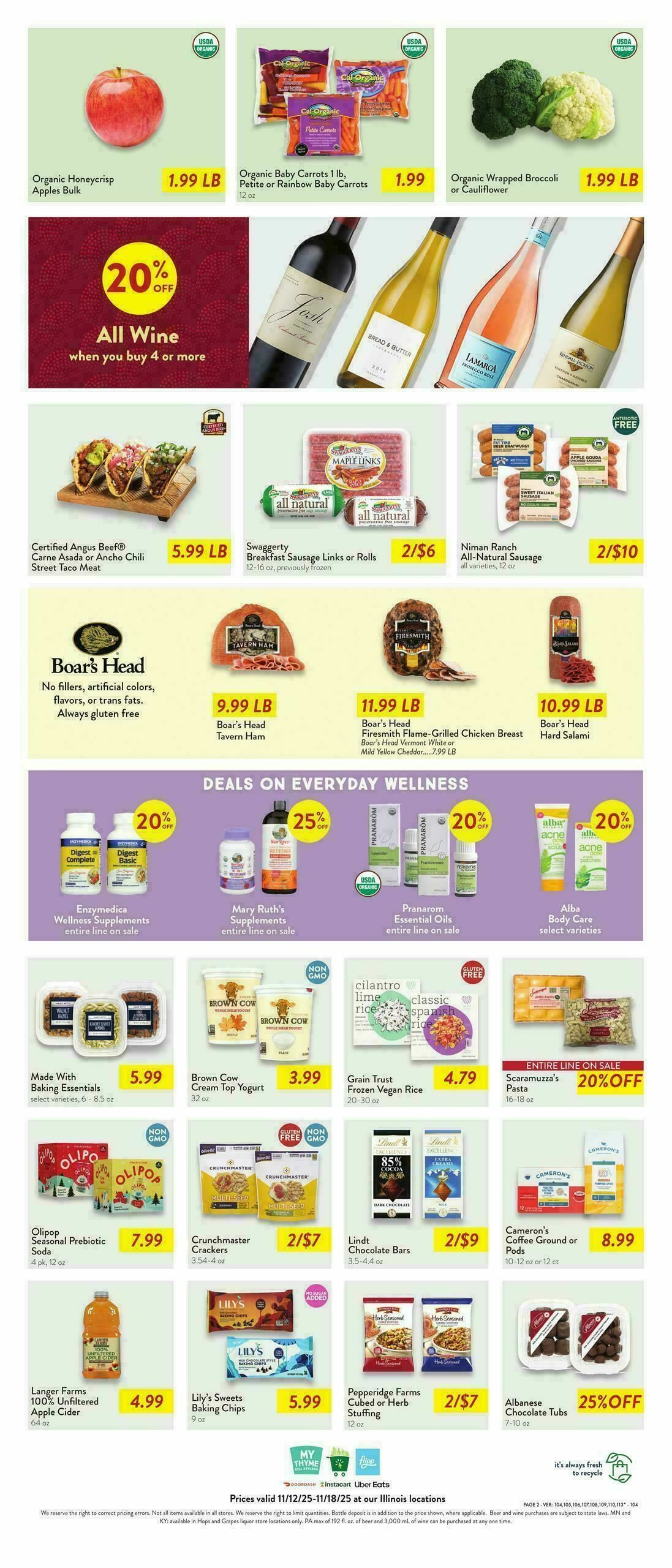 Fresh Thyme Farmers Market Weekly Ad from November 12