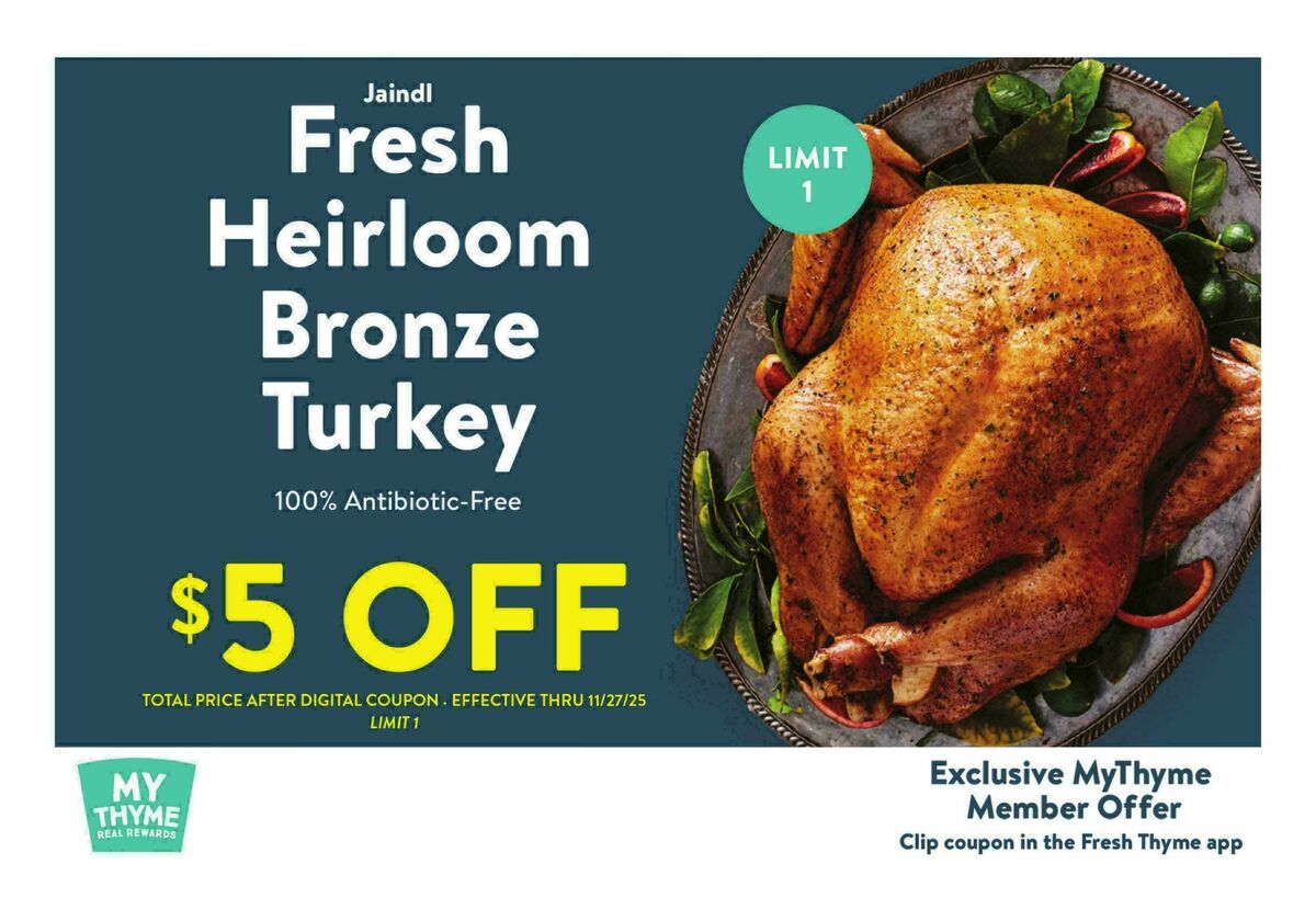 Fresh Thyme Farmers Market Weekly Ad from November 12