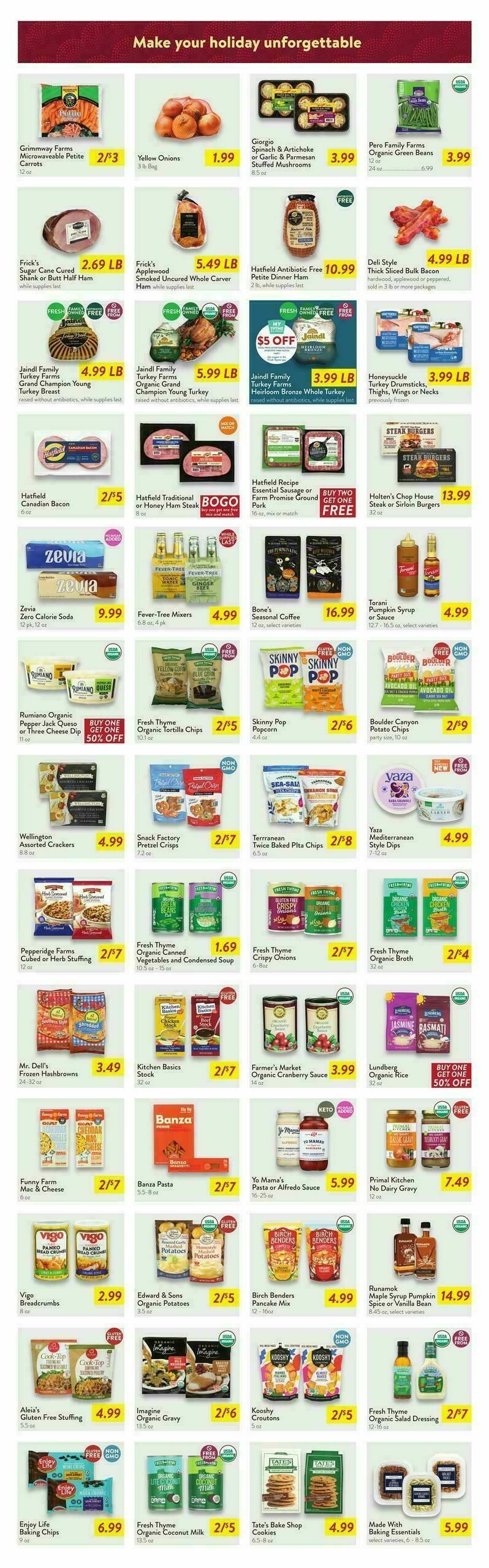 Fresh Thyme Farmers Market Weekly Ad from November 19