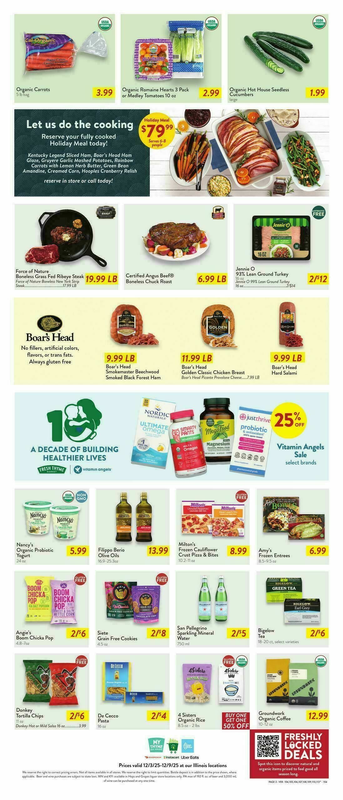 Fresh Thyme Farmers Market Weekly Ad from December 3