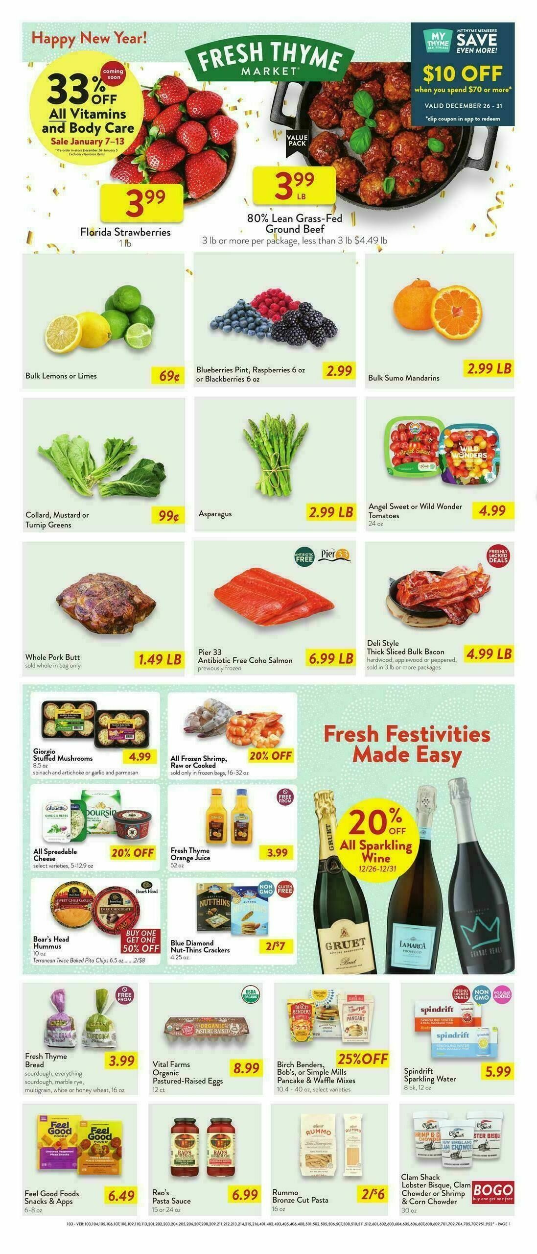 Fresh Thyme Farmers Market Weekly Ad from December 26