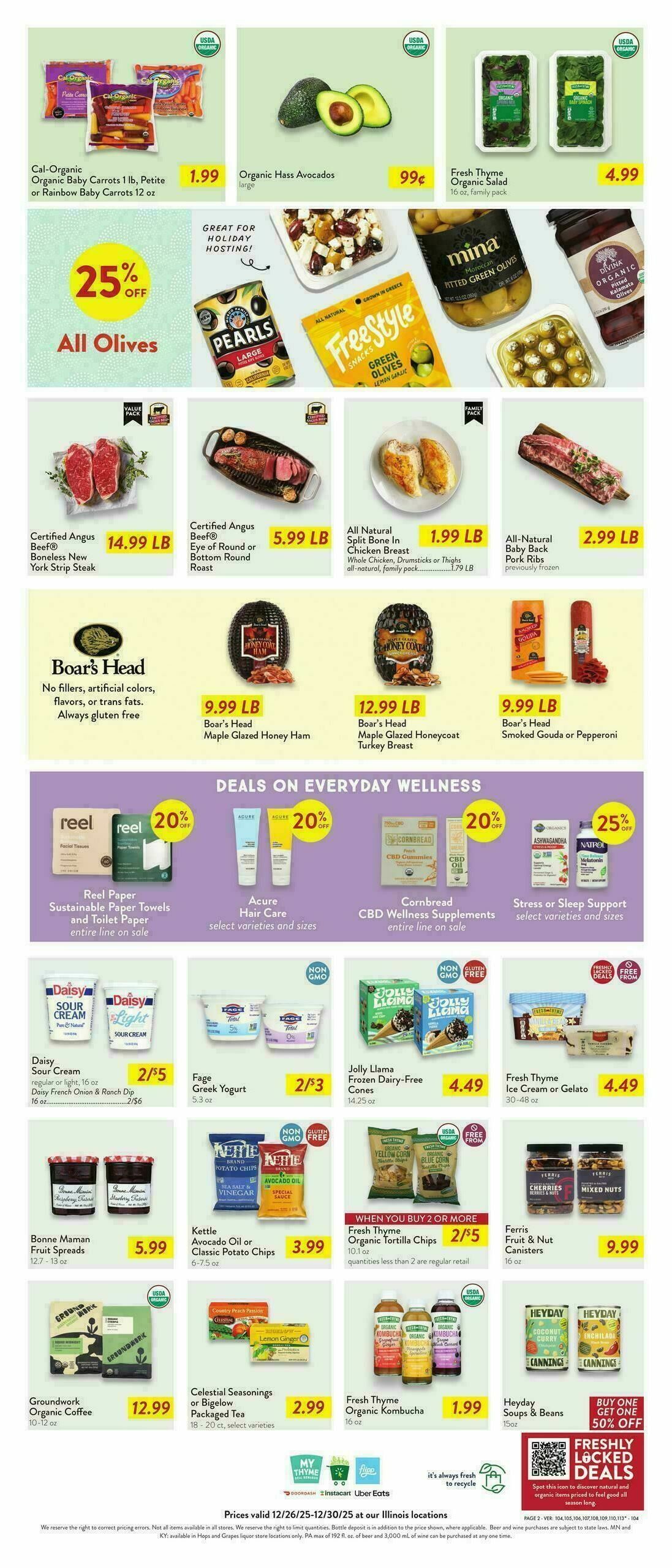 Fresh Thyme Farmers Market Weekly Ad from December 26