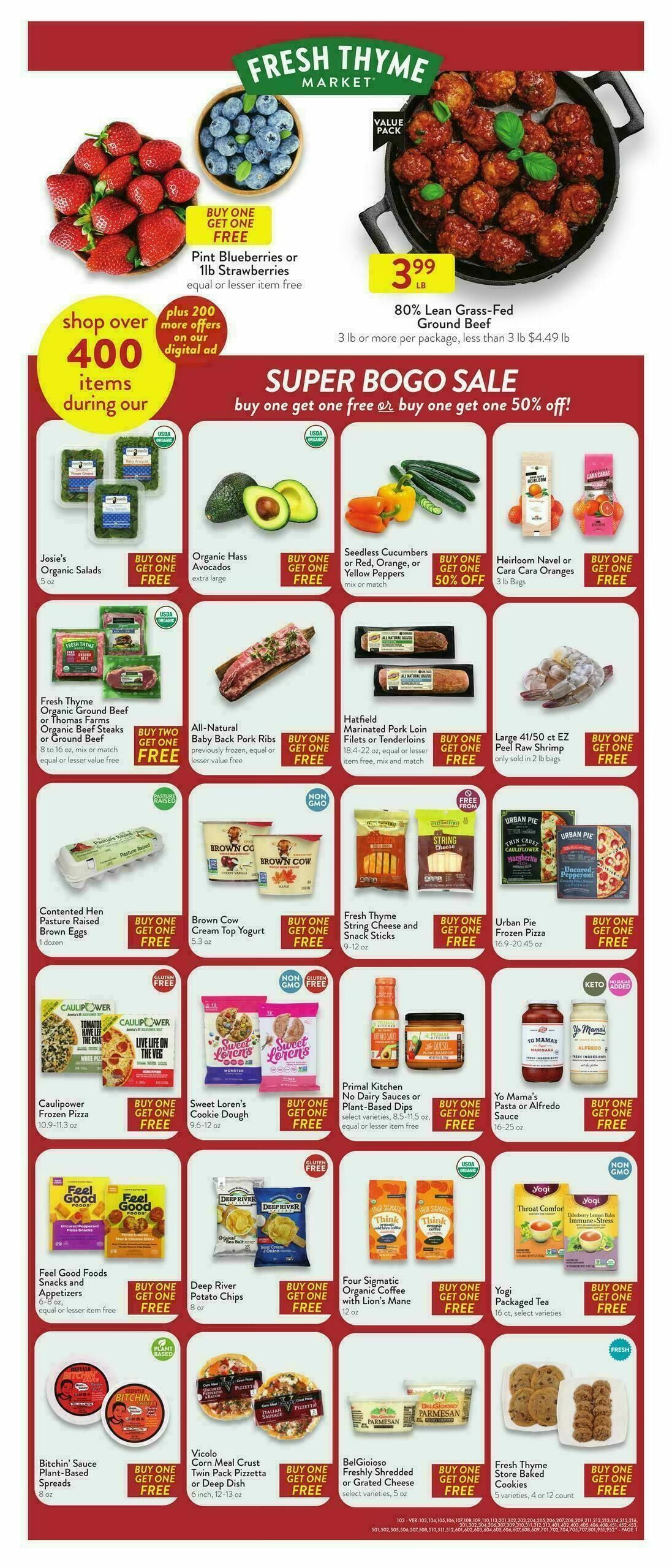 Fresh Thyme Farmers Market Weekly Ad from January 21