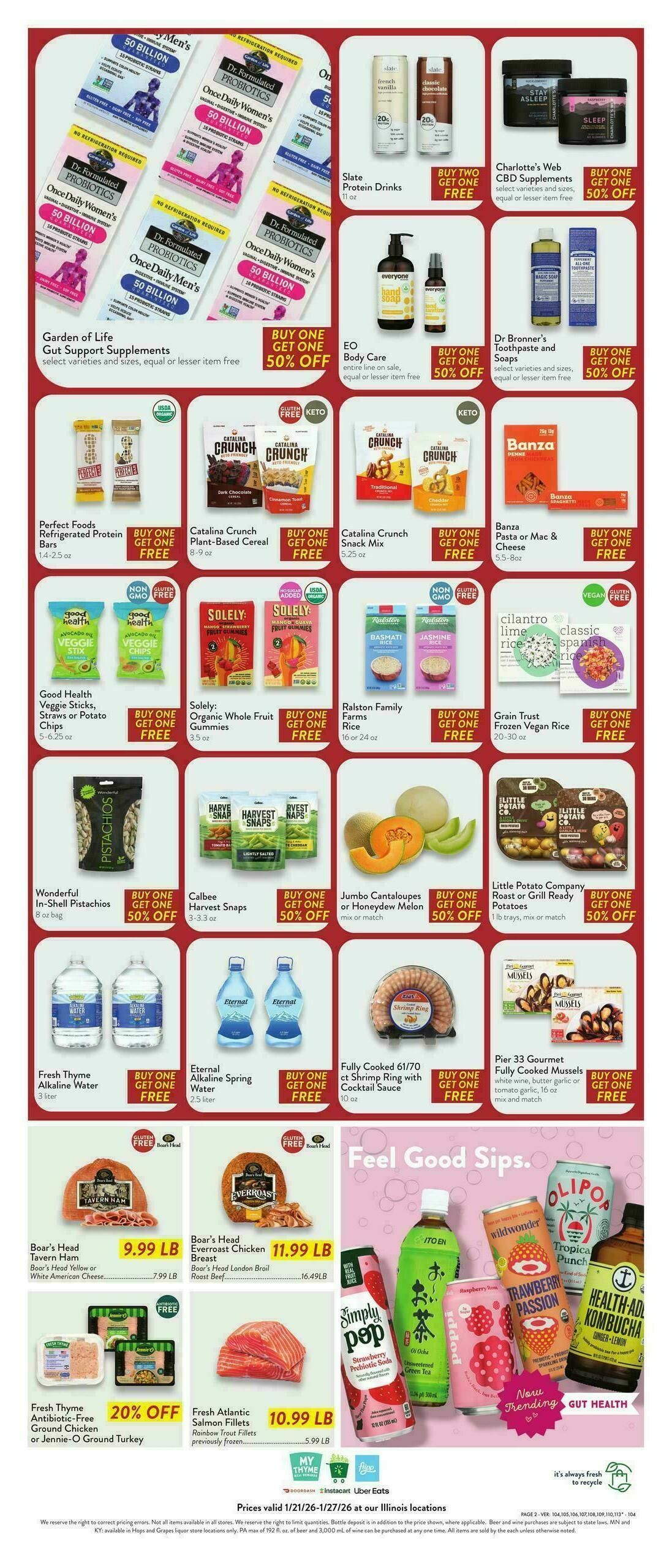Fresh Thyme Farmers Market Weekly Ad from January 21