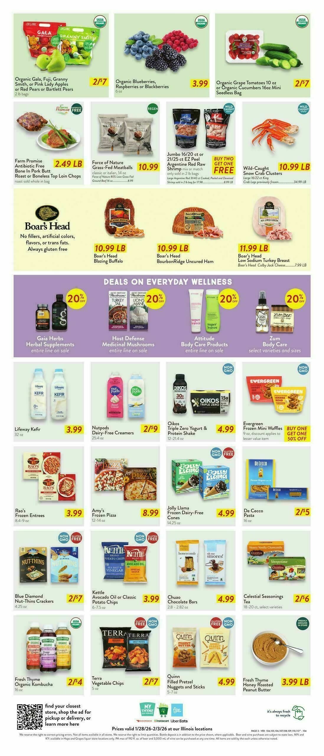 Fresh Thyme Farmers Market Weekly Ad from January 28