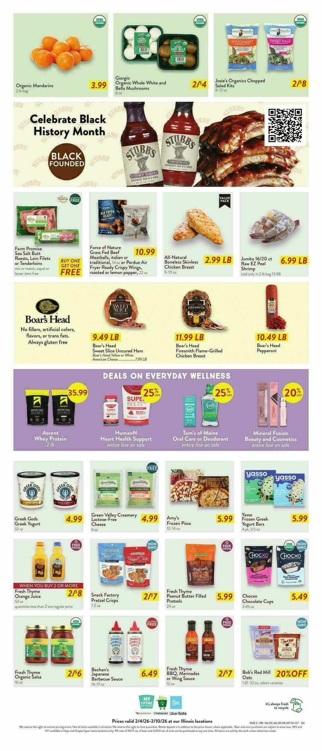 Fresh Thyme Farmers Market Weekly Ad from February 4