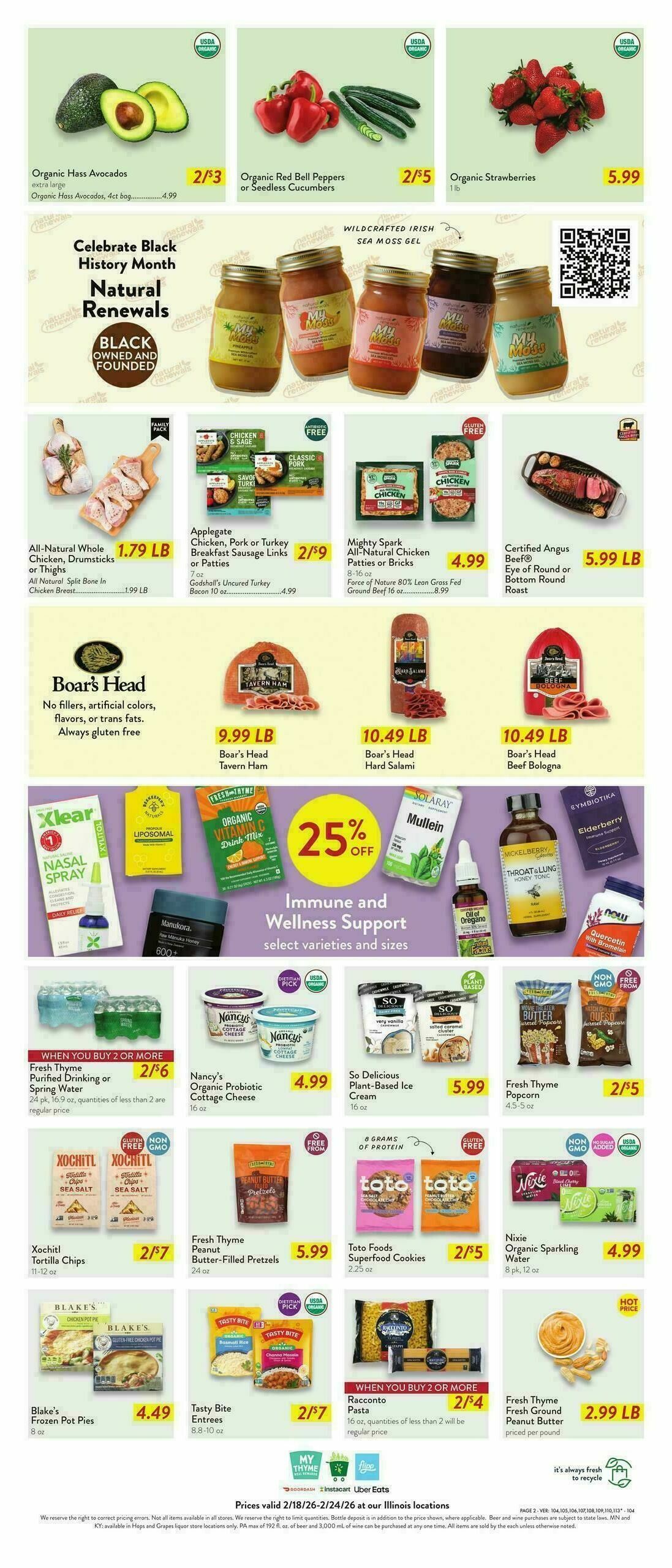 Fresh Thyme Farmers Market Weekly Ad from February 18