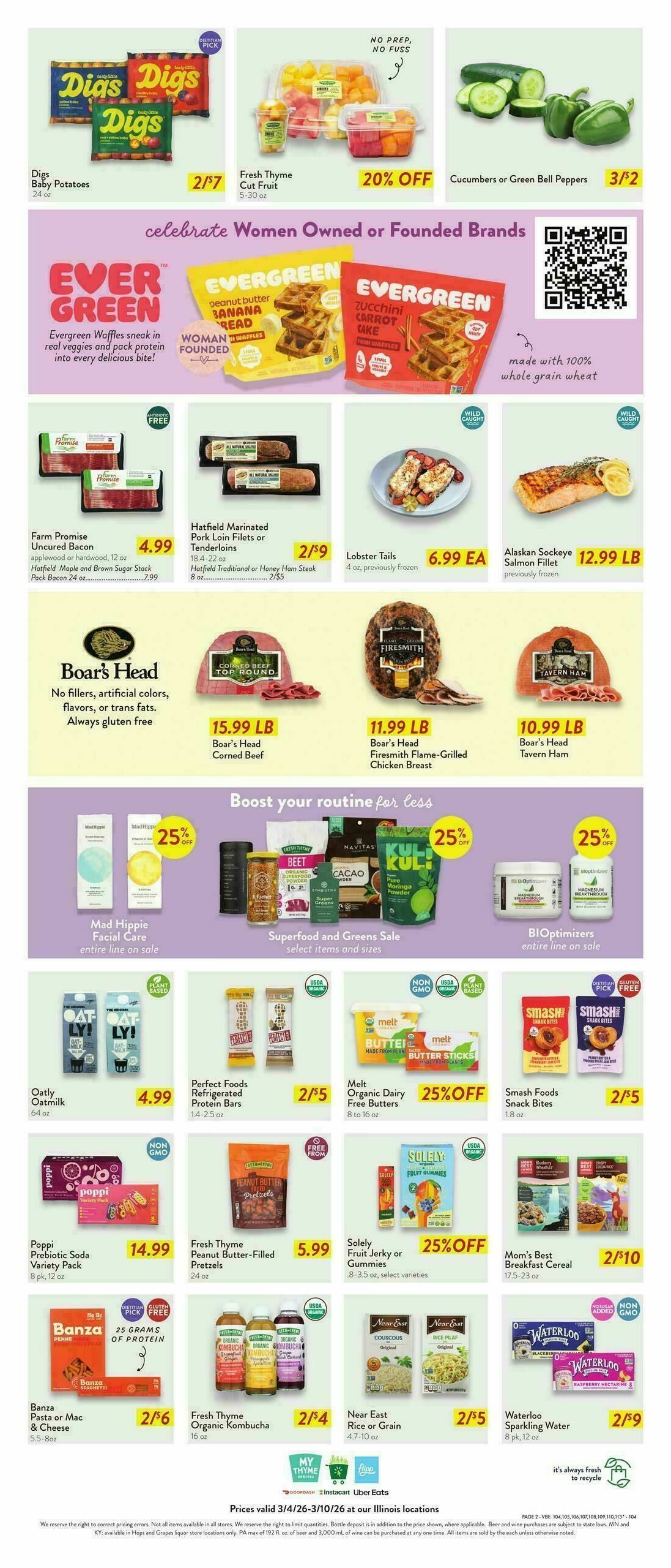 Fresh Thyme Farmers Market Weekly Ad from March 4