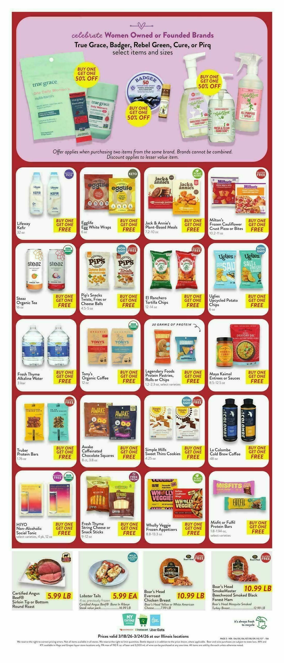 Fresh Thyme Farmers Market Weekly Ad from March 18
