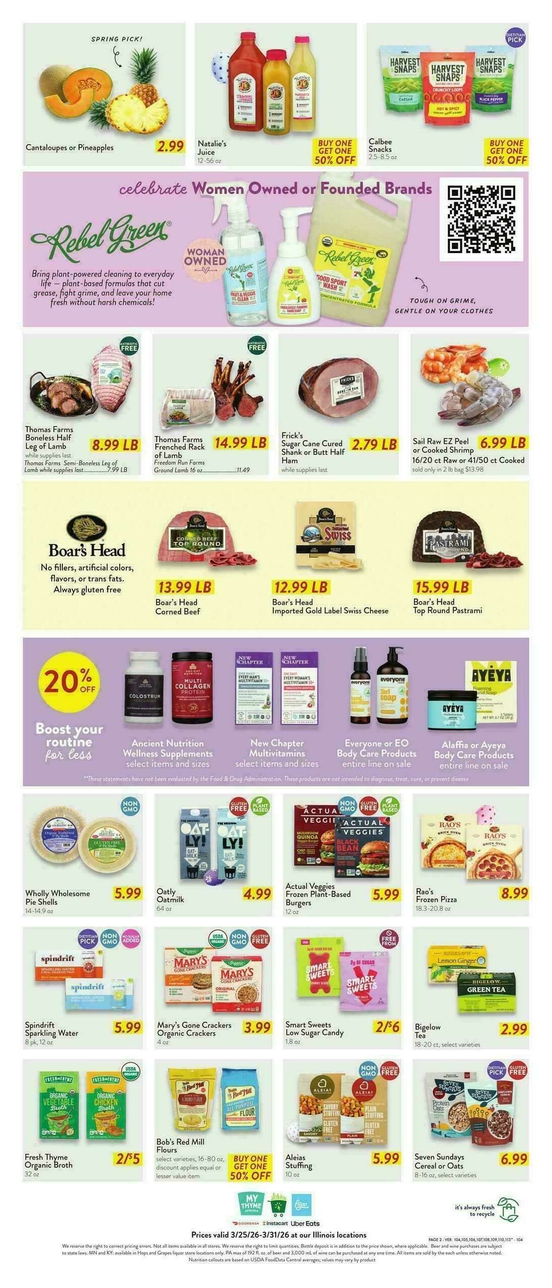Fresh Thyme Farmers Market Weekly Ad from March 25