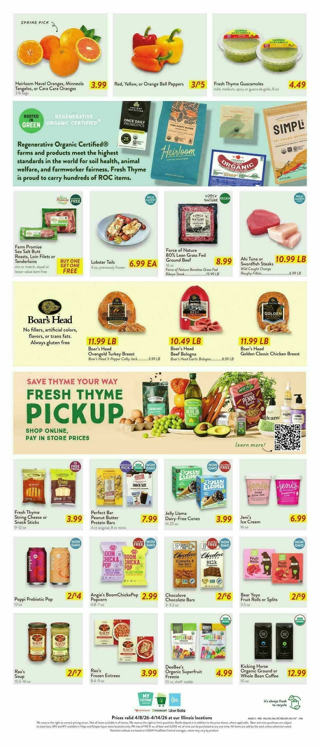 Fresh Thyme Farmers Market Weekly Ad from April 8