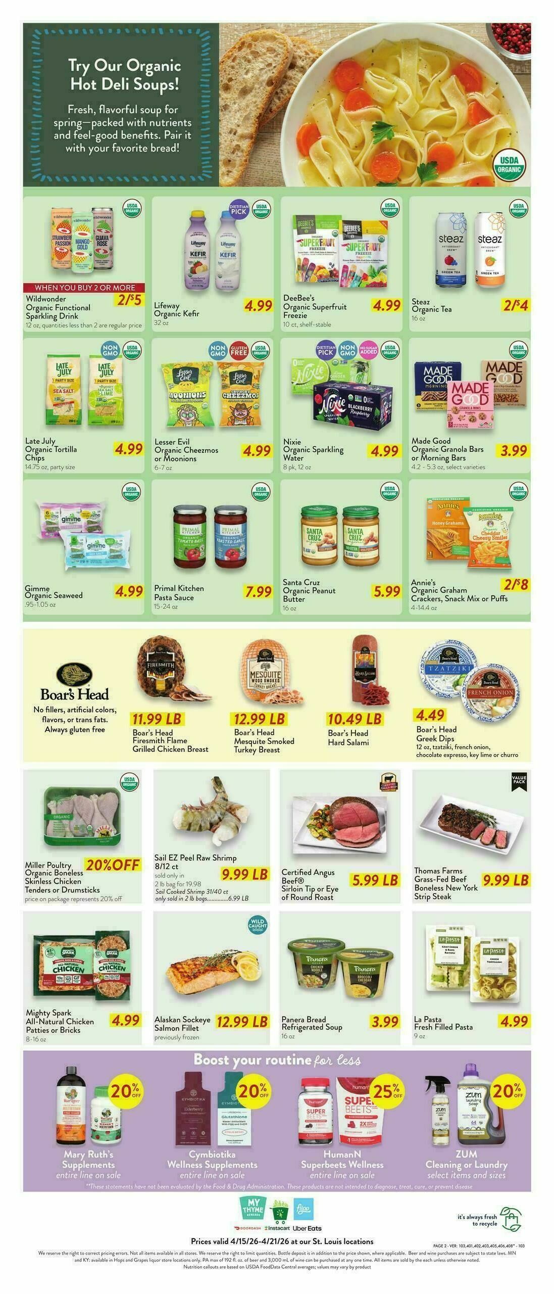 Fresh Thyme Farmers Market Weekly Ad from April 15