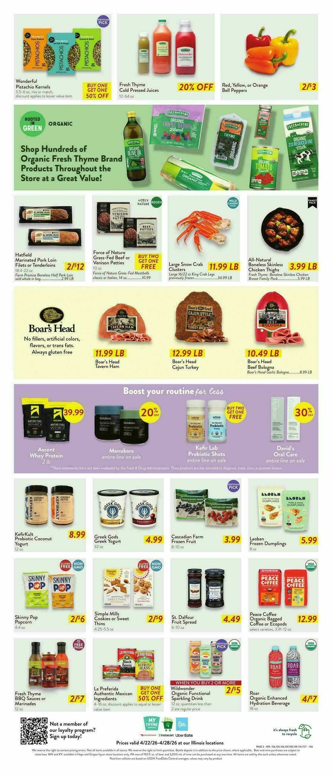 Fresh Thyme Farmers Market Weekly Ad from April 22