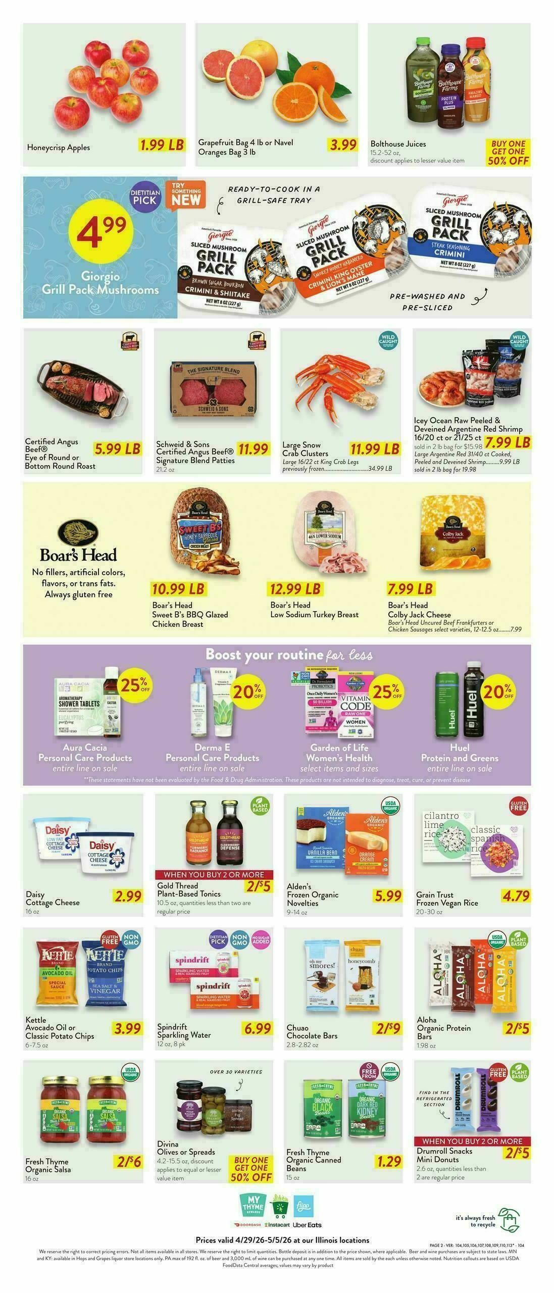 Fresh Thyme Farmers Market Weekly Ad from April 29