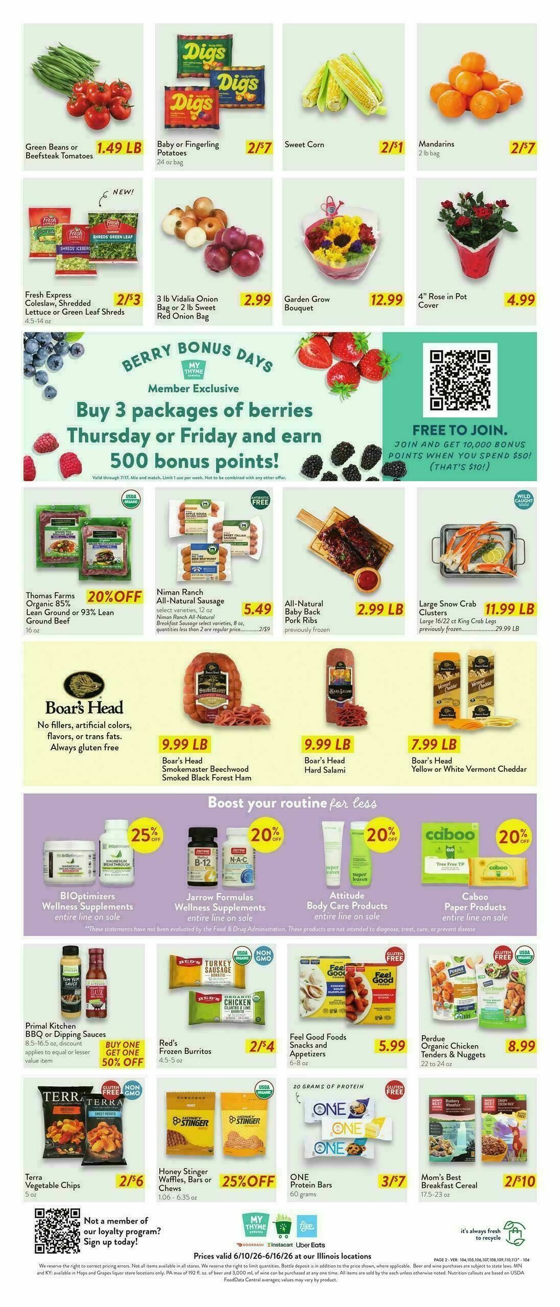 Fresh Thyme Farmers Market Weekly Ad from June 10
