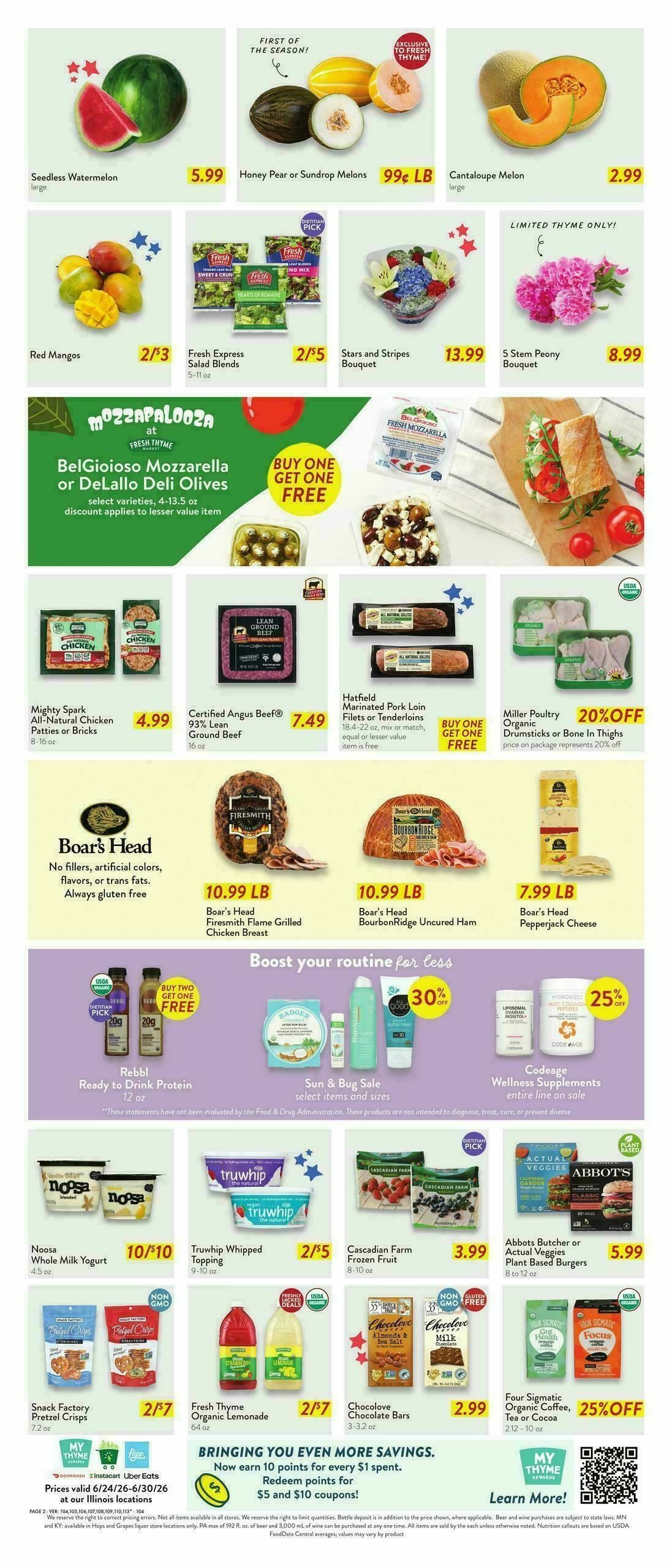 Fresh Thyme Farmers Market Weekly Ad from June 24