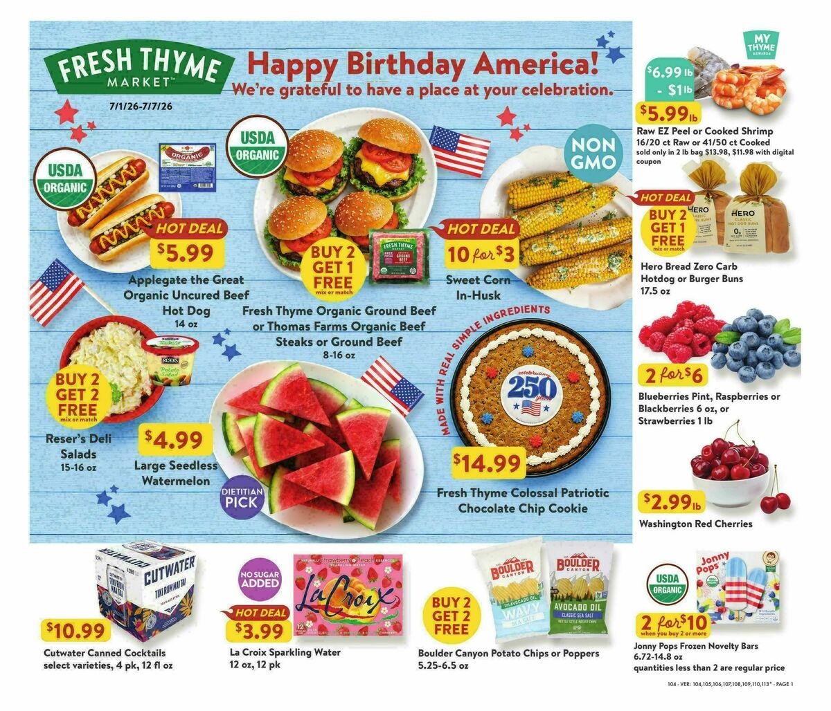 Fresh Thyme Farmers Market Weekly Ad from July 1
