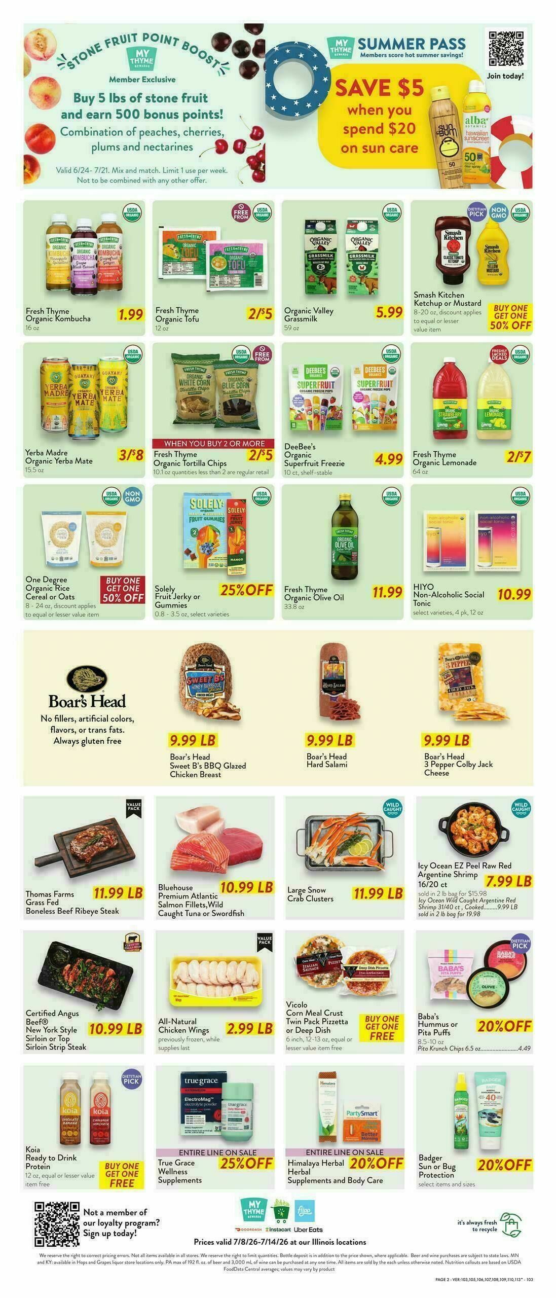 Fresh Thyme Farmers Market Weekly Ad from July 8