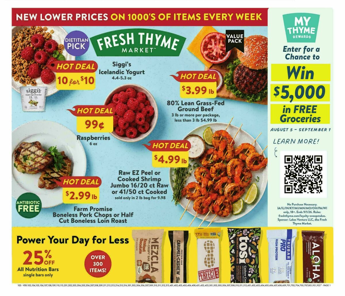 Fresh Thyme Farmers Market Weekly Ad from August 12
