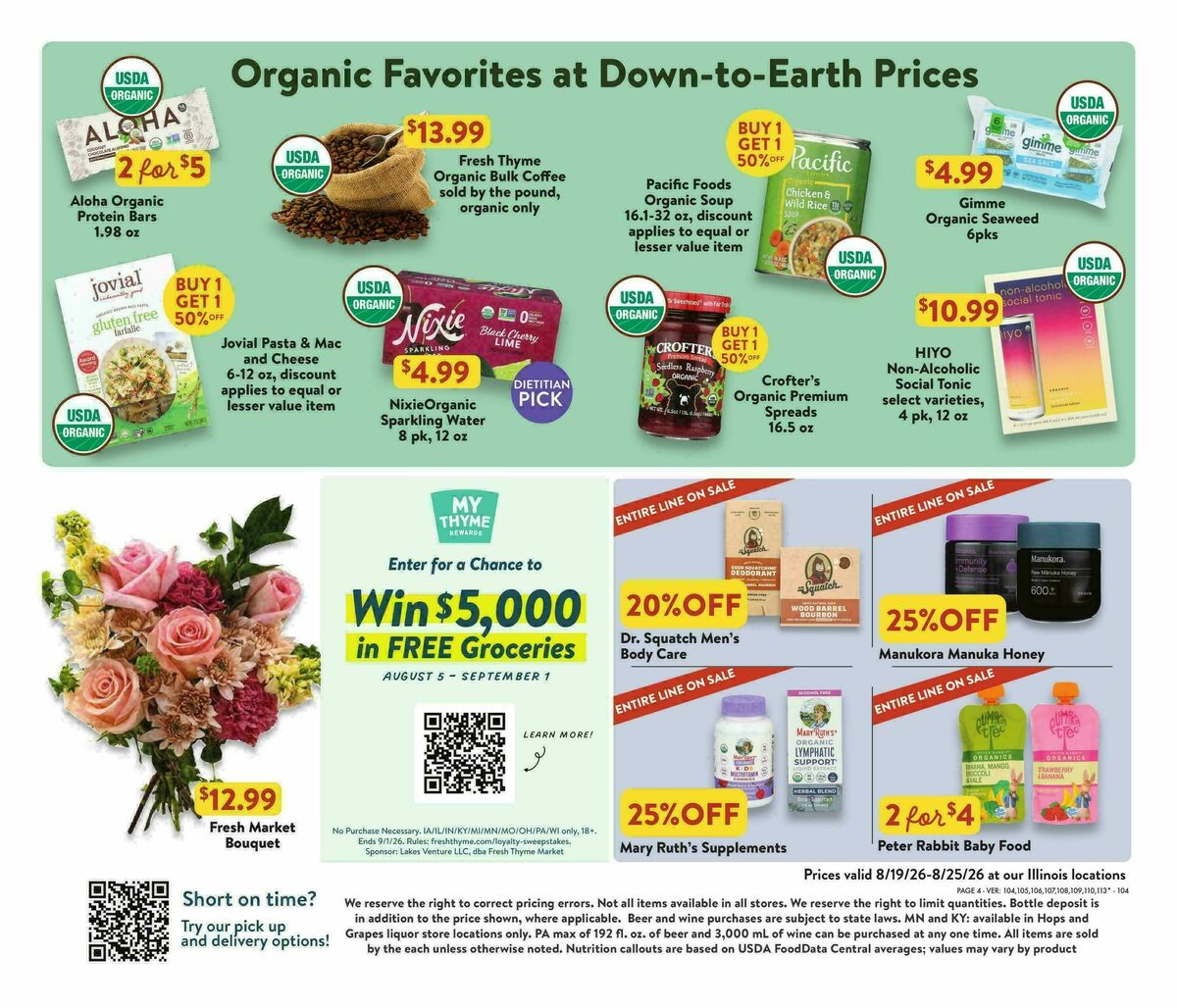 Fresh Thyme Farmers Market Weekly Ad from August 19