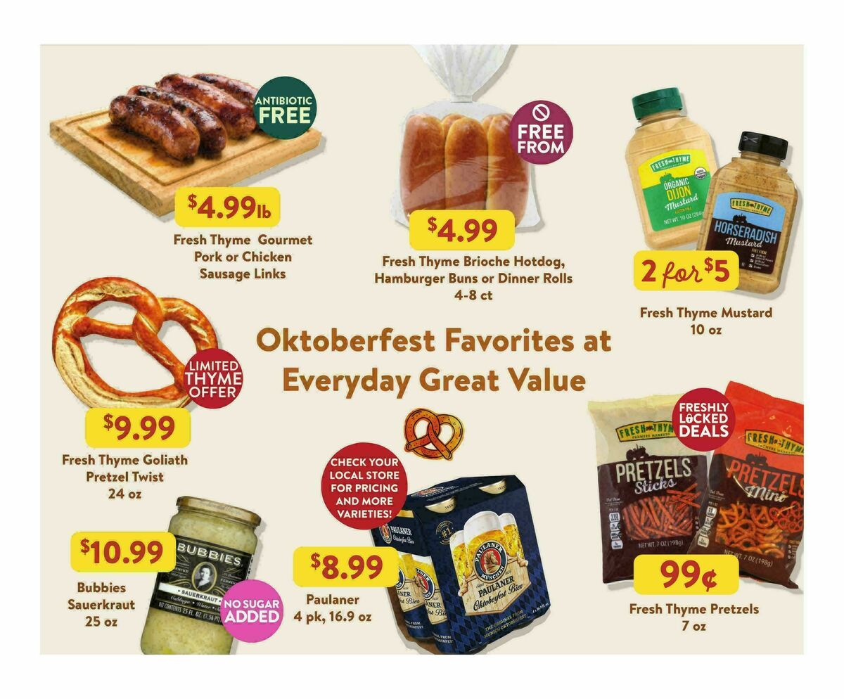 Fresh Thyme Farmers Market Weekly Ad from September 9
