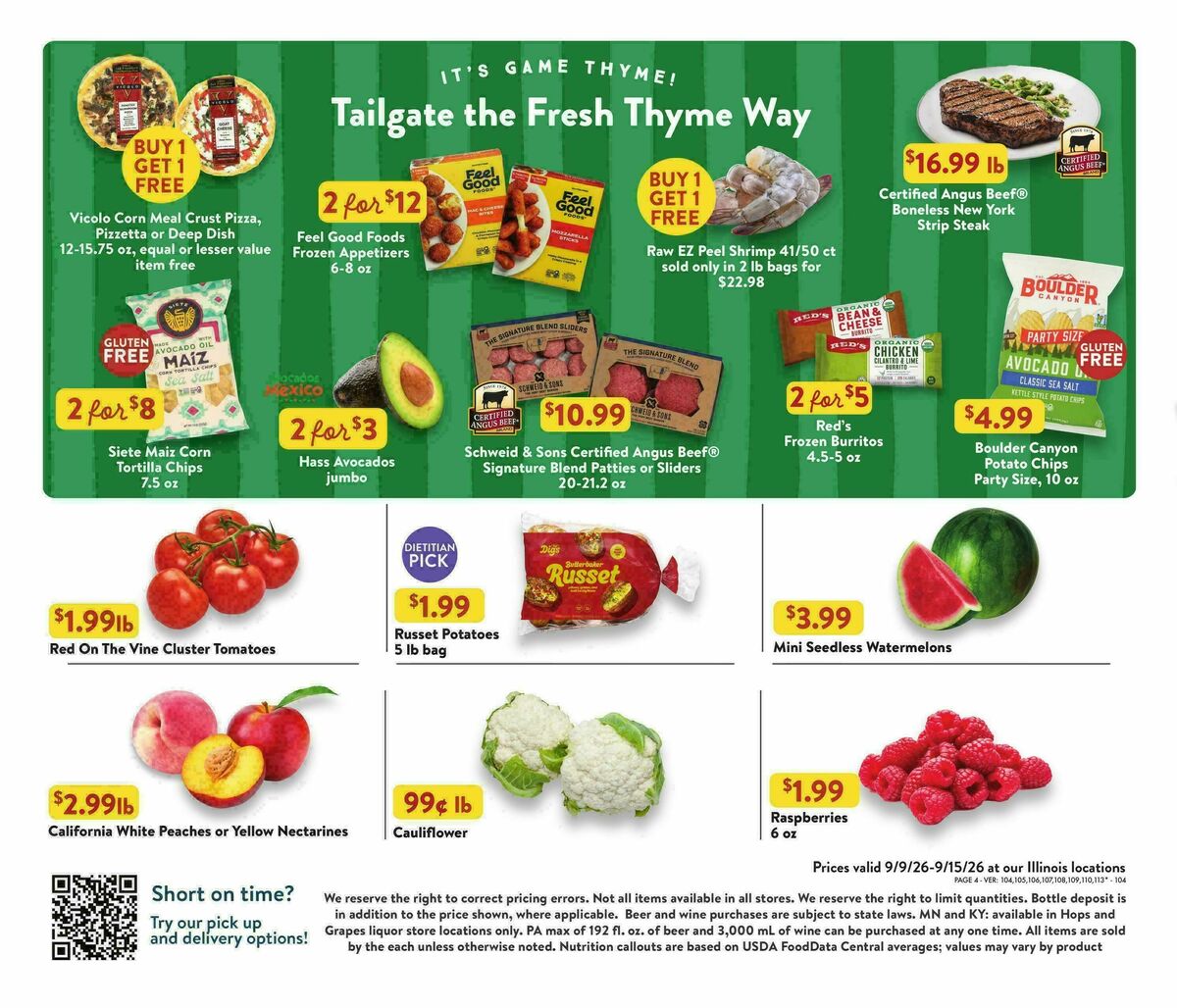 Fresh Thyme Farmers Market Weekly Ad from September 9