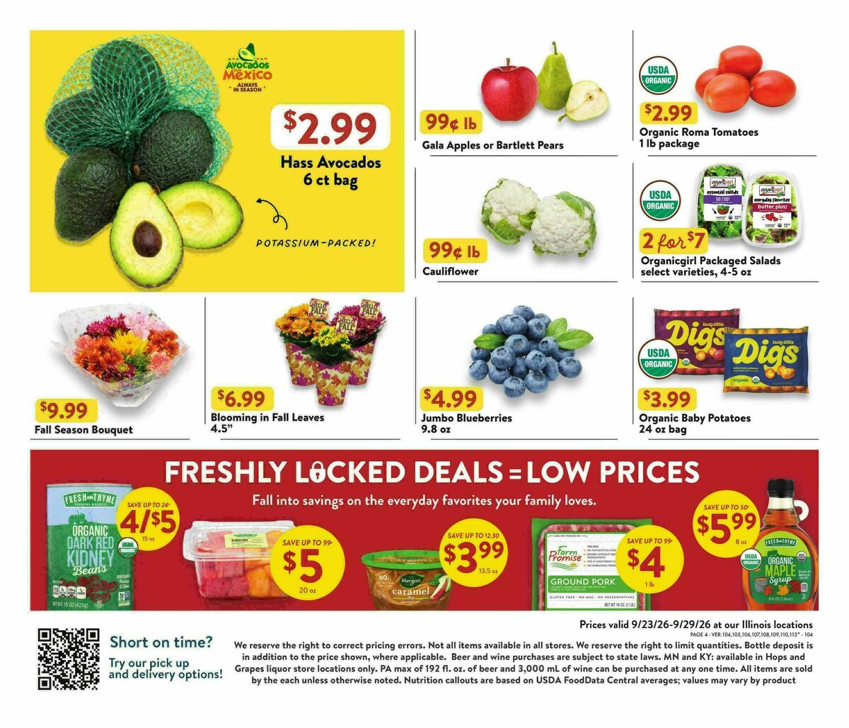 Fresh Thyme Farmers Market Weekly Ad from September 23