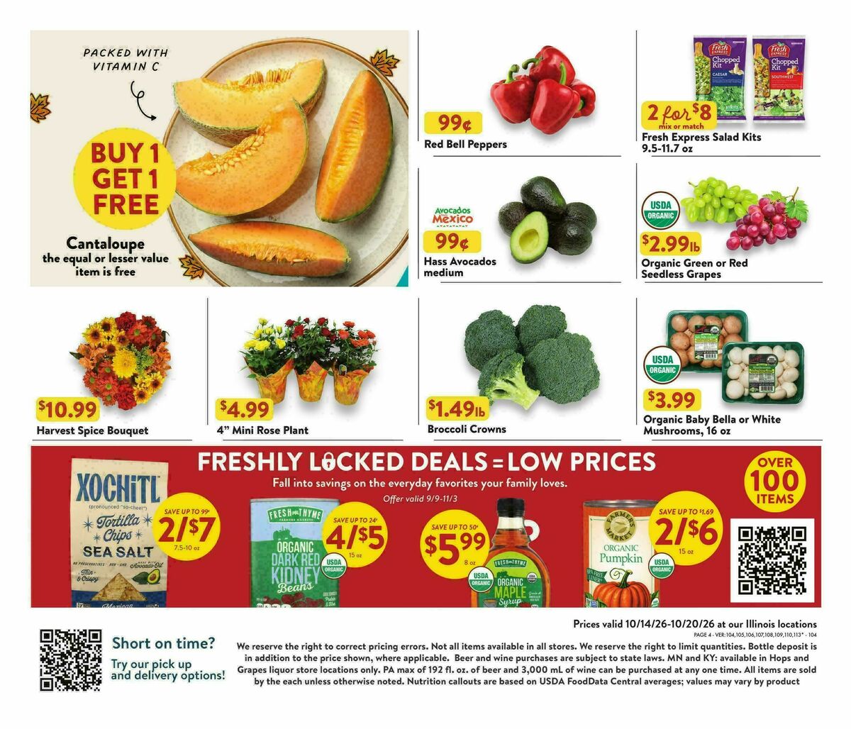 Fresh Thyme Farmers Market Weekly Ad from October 14