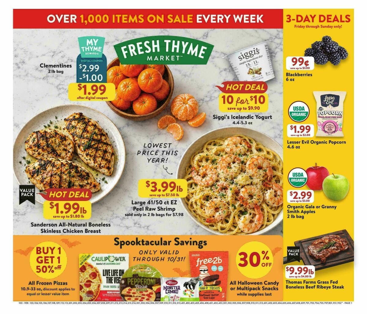 Fresh Thyme Farmers Market Weekly Ad from October 28