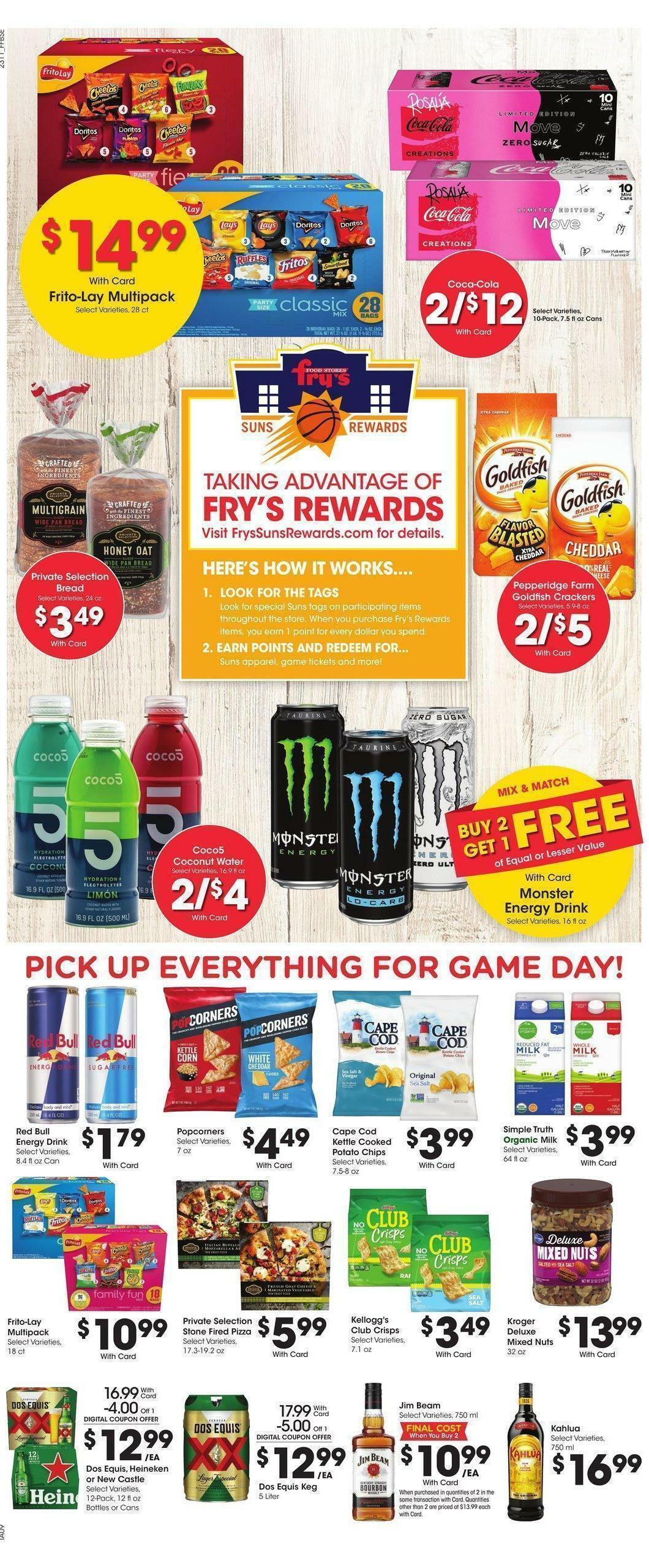 Fry's Food Weekly Ad from April 12