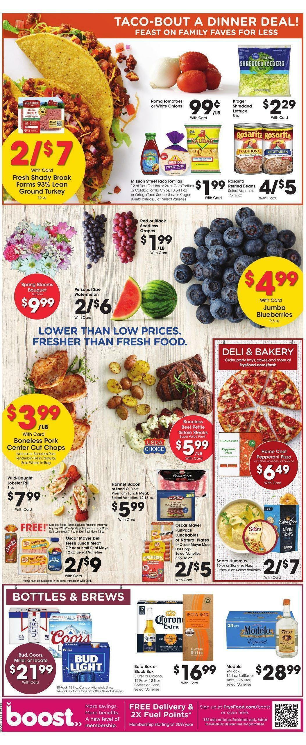 Fry's Food Weekly Ad from April 12