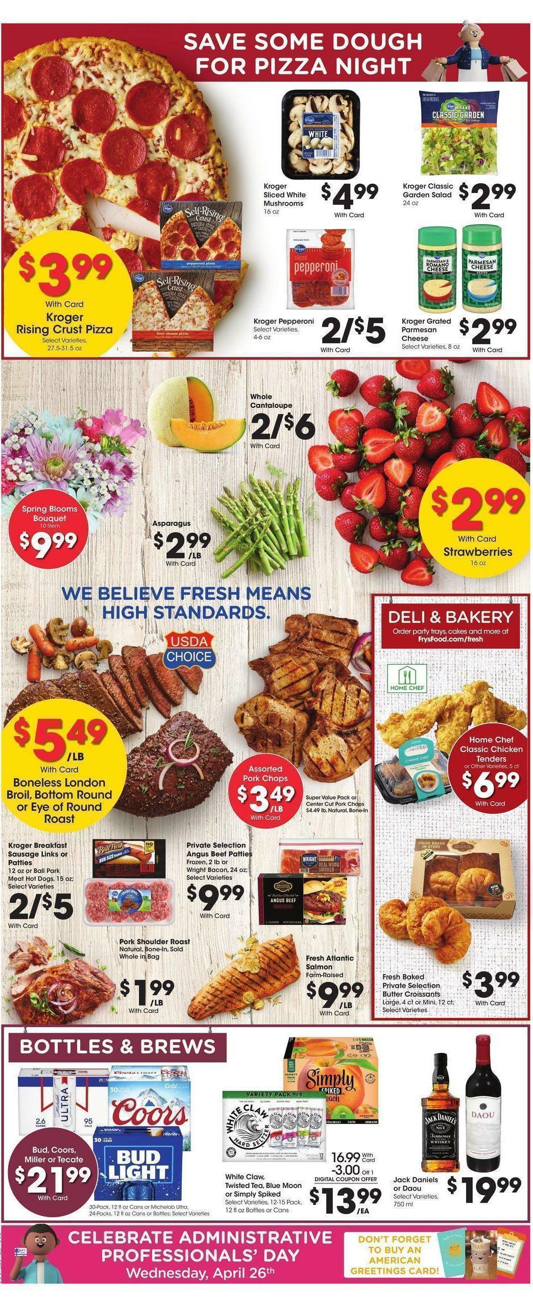 Fry's Food Weekly Ad from April 19