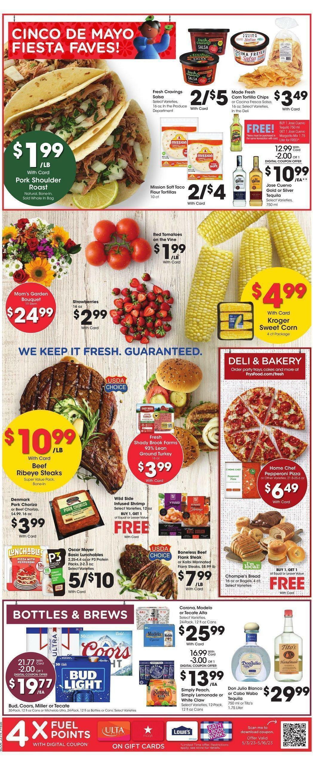 Fry's Food Weekly Ad from May 3