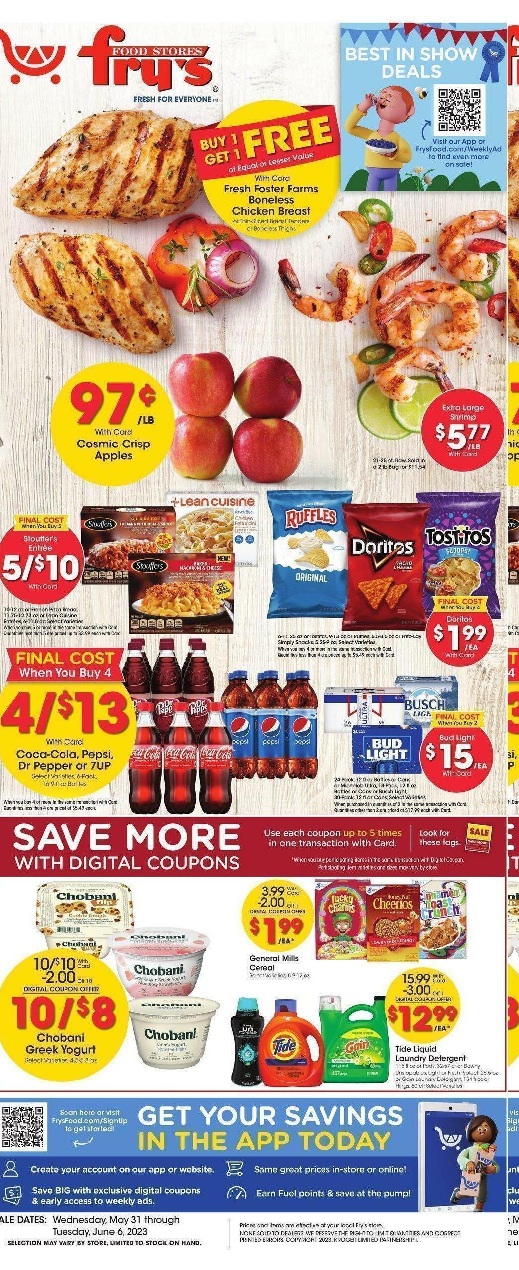 Fry's Food Weekly Ad from May 31