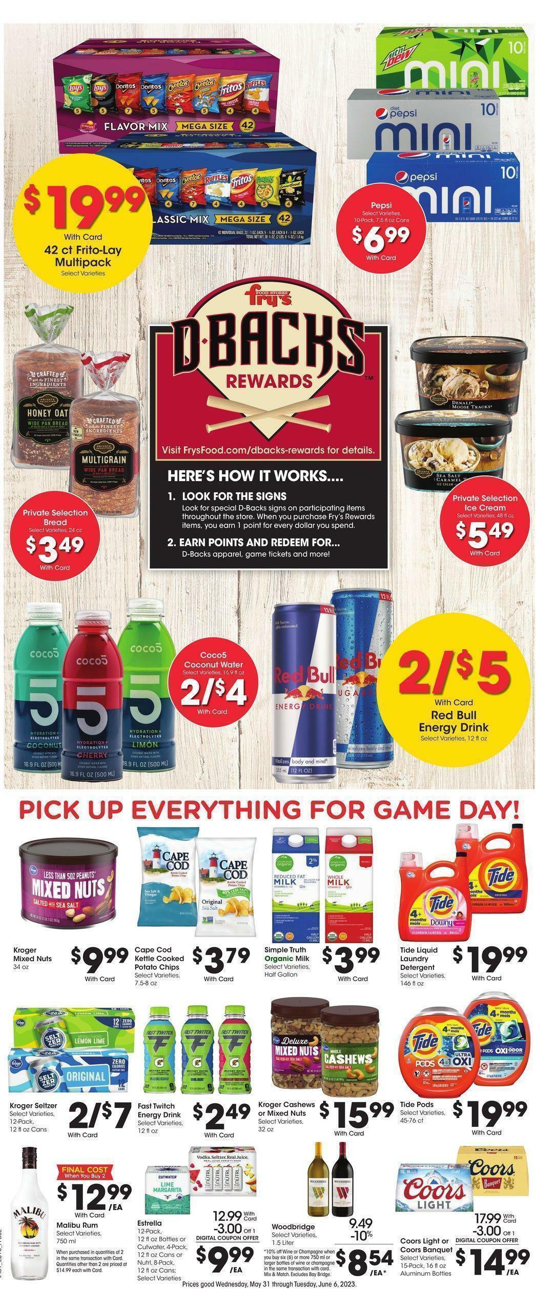 Fry's Food Weekly Ad from May 31
