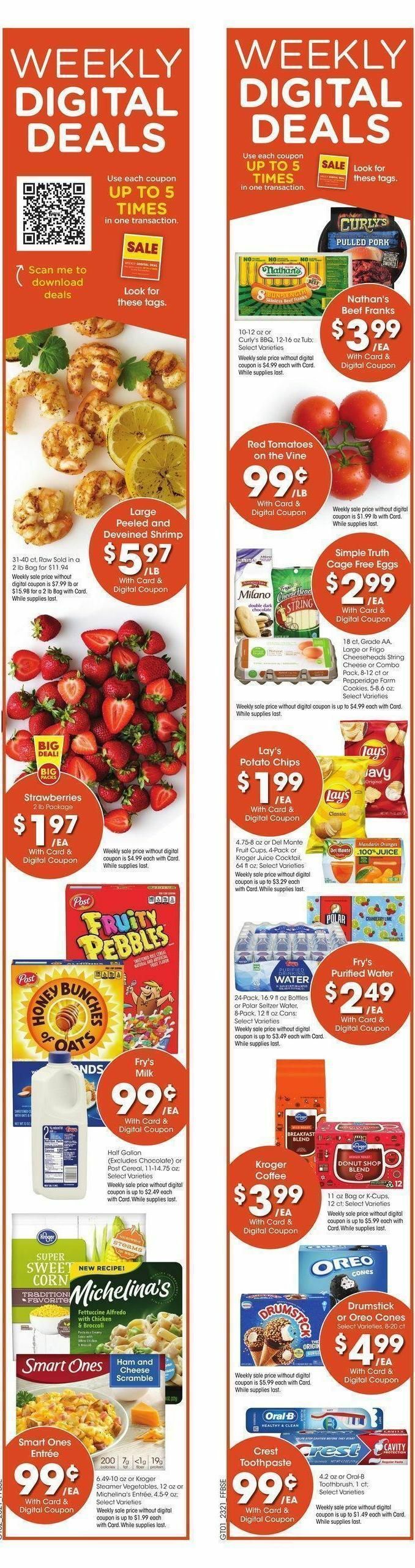Fry's Food Weekly Ad from June 21