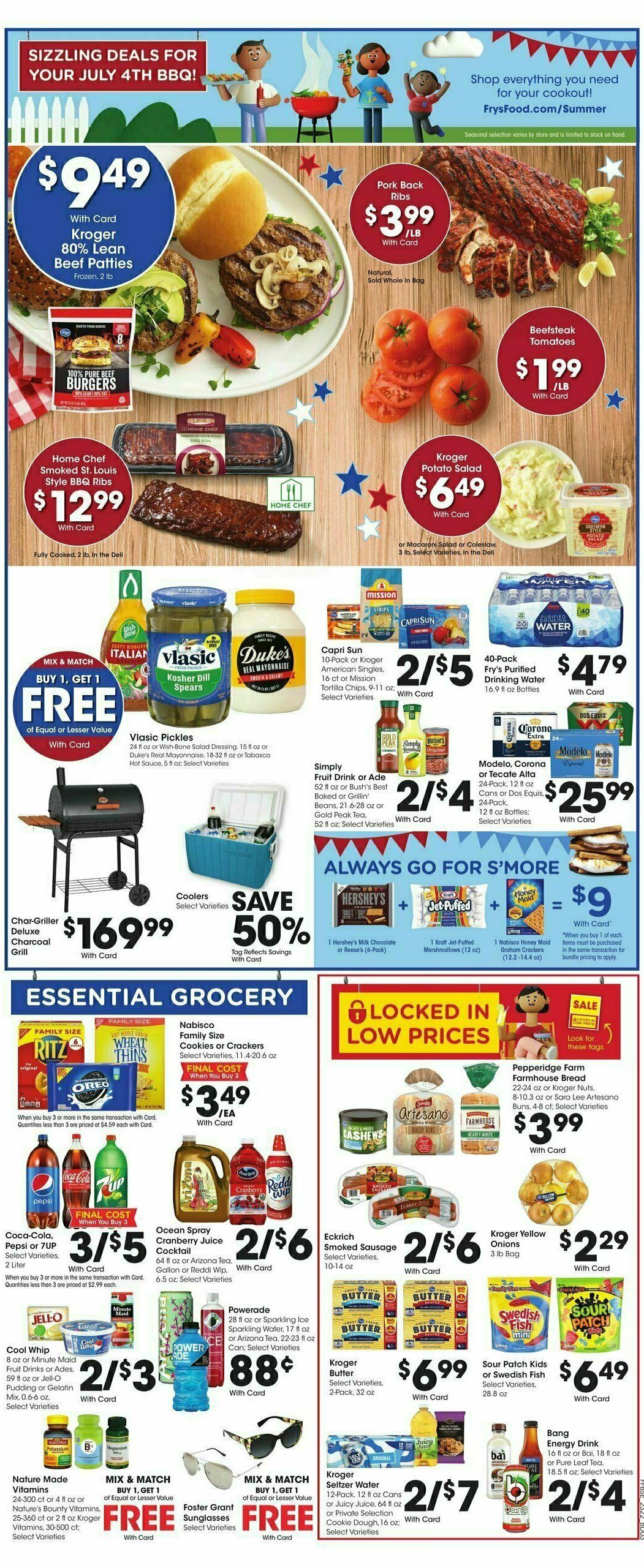 Fry's Food Weekly Ad from June 28