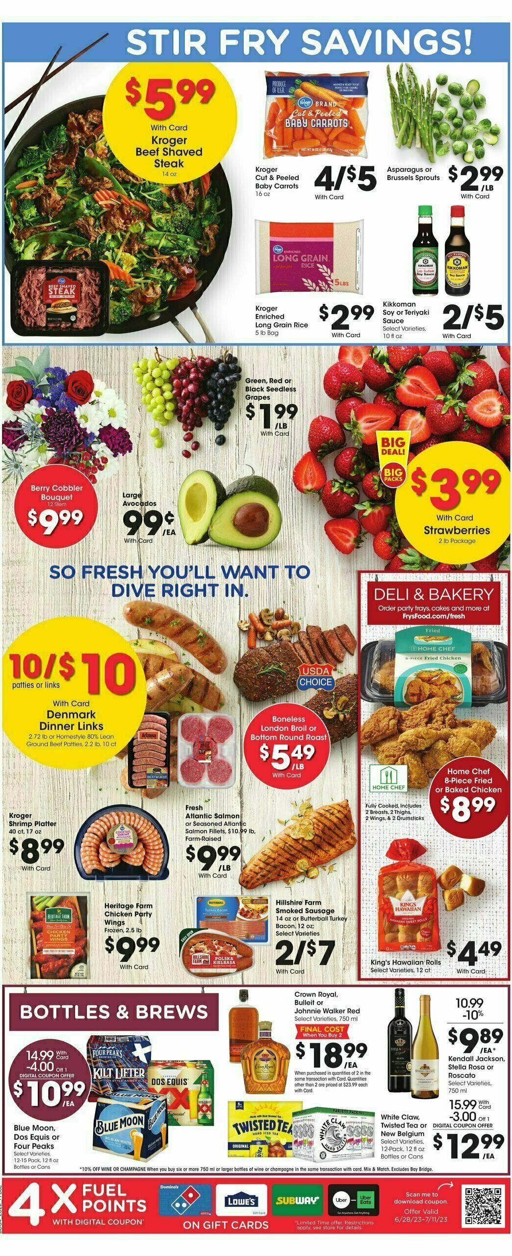 Fry's Food Weekly Ad from June 28