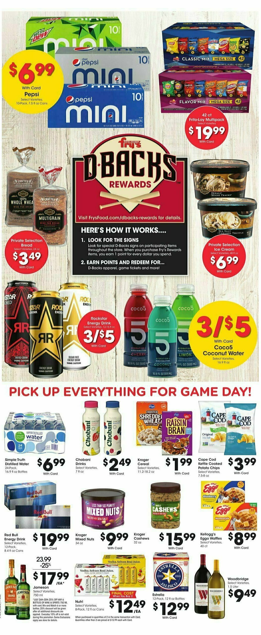 Fry's Food Weekly Ad from July 26