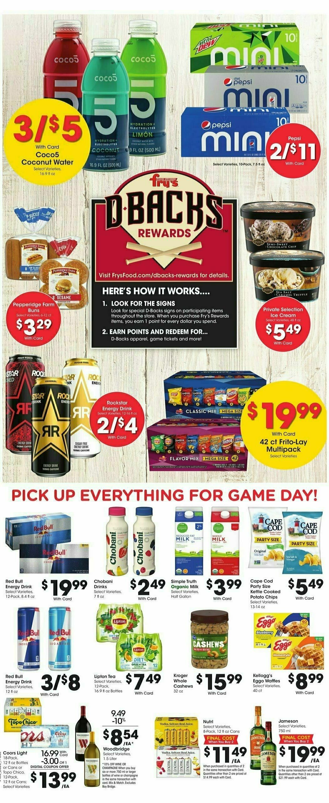 Fry's Food Weekly Ad from August 9
